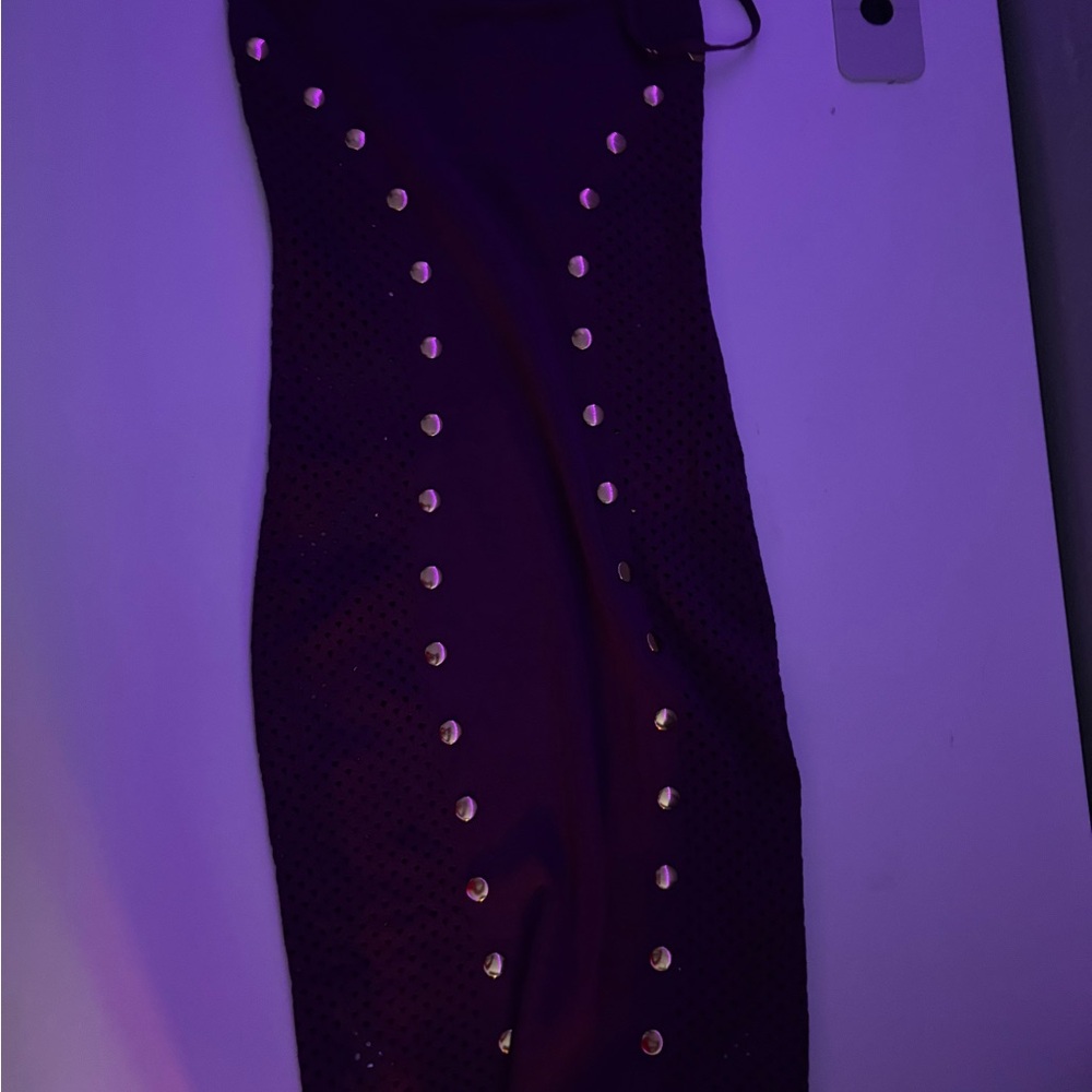Purple Dress with Gold Accents